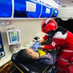 PMI Kota Tangsel Bantu Korban Ledakan di Pasar Cimanggis Tangsel